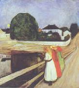 Edvard Munch The Girls on the Bridge oil painting artist